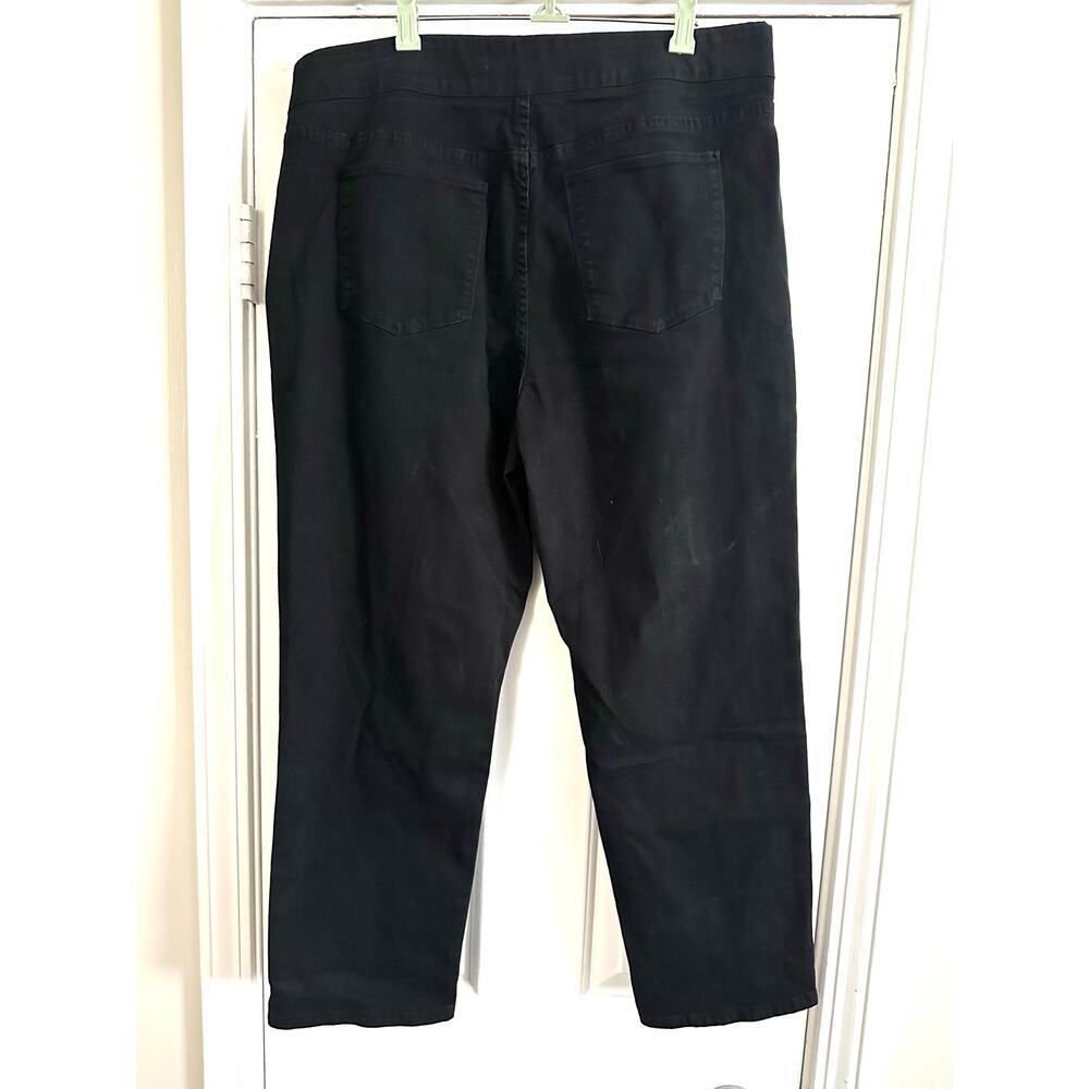 SOFT SURROUNDINGS The Ultimate Denim Pull-On Crop Pants Jeans - Sz Large - NWT - Picture 3 of 5